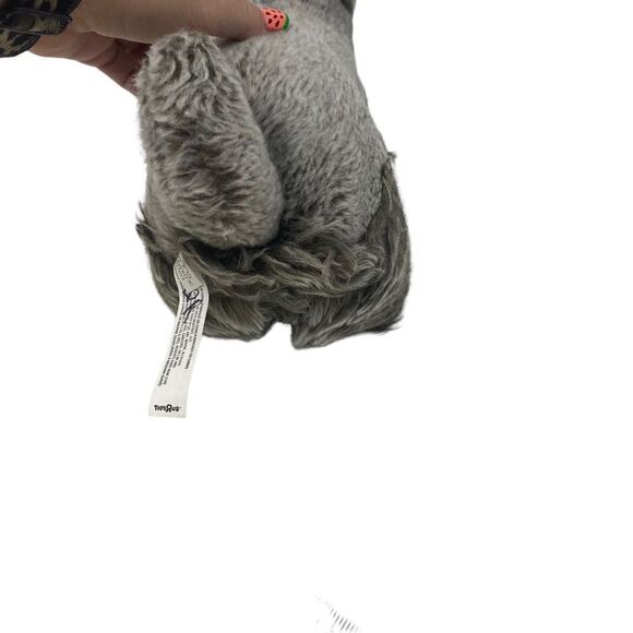 Toys R US Schnauzer Dog Plush 12" Realistic Terrier Puppy Scotty Gray Fluffy - Picture 8 of 11